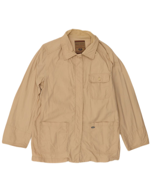 Sergio Tacchini Chaqueta utilitaria para mujer Reino Unido 44 Algodón beige medio