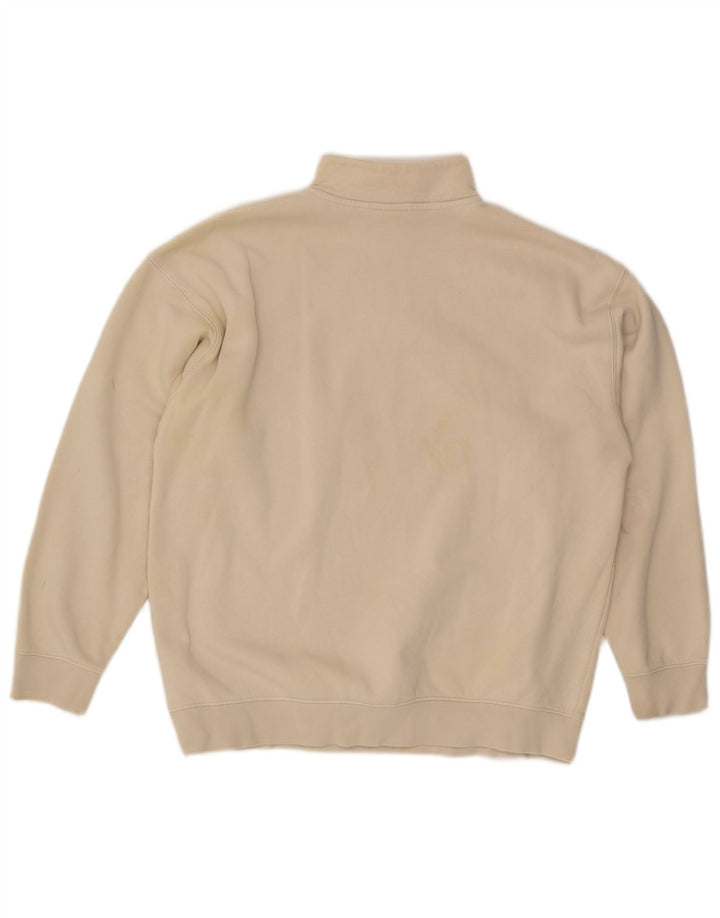 Adidas - Sudadera con gráfico de gran tamaño para mujer, talla 12, color beige mediano