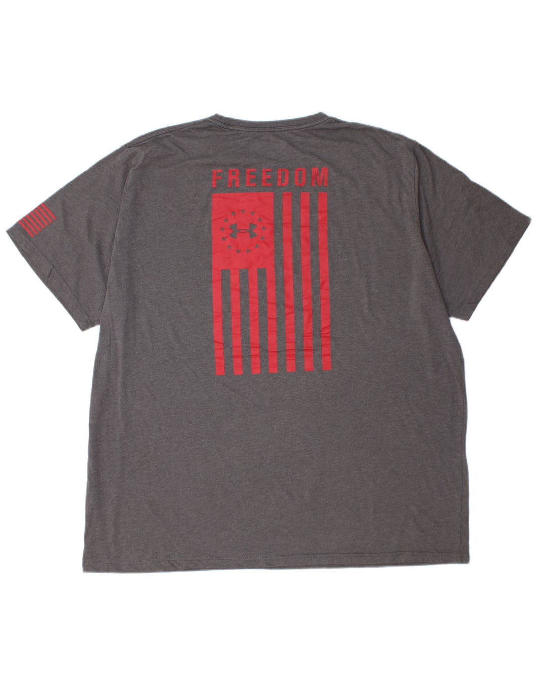 UNDER ARMOUR Camiseta gráfica Heat Gear para hombre Top 3XL Gris a rayas