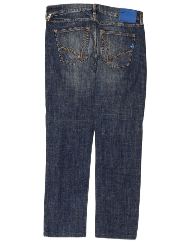 Adidas Jeans Rectos Hombre W32 L29 Algodón Azul
