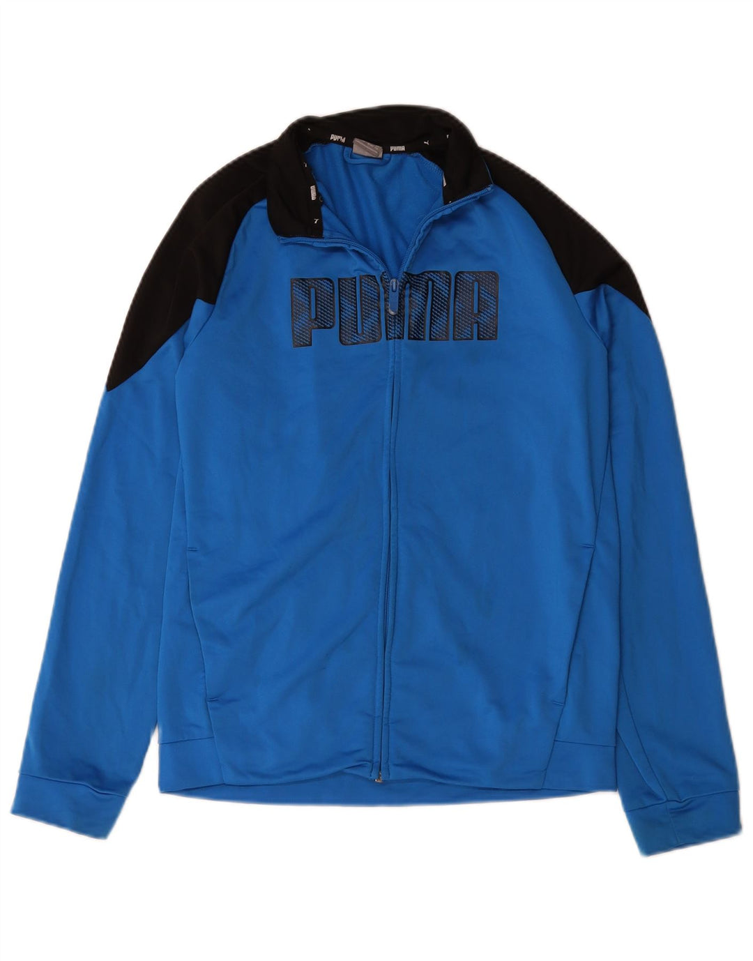Puma - Chaqueta de chándal con gráfico para niños, 15-16 años, color azul