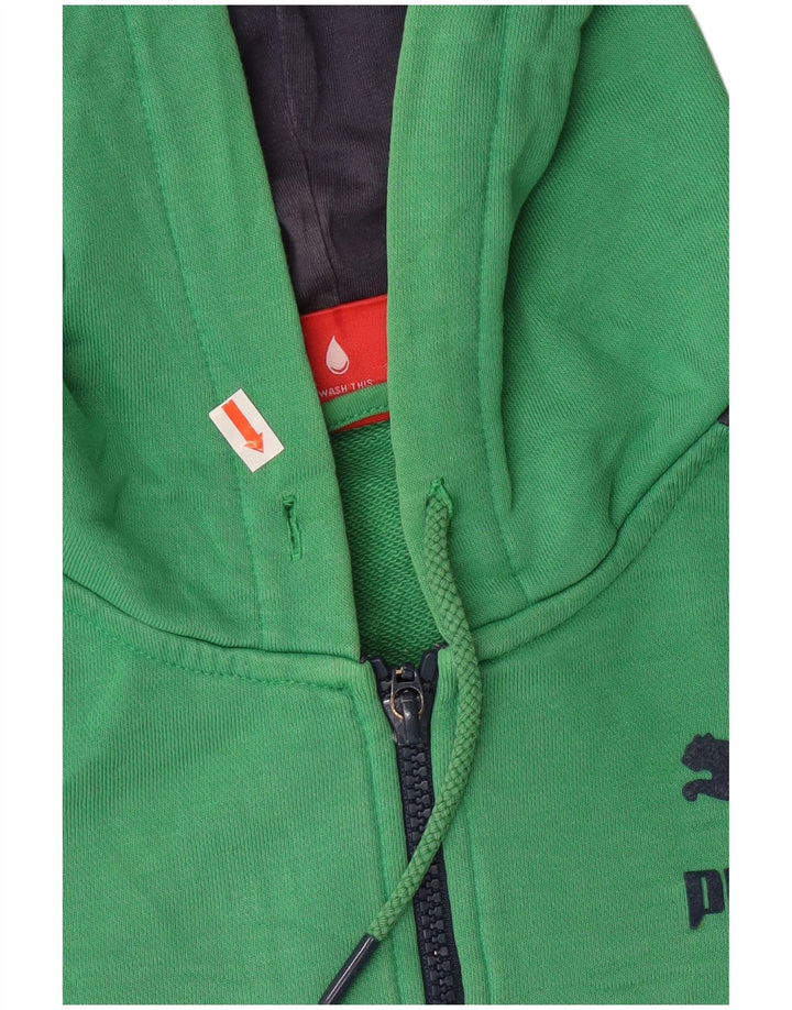 Puma Sudadera Con Capucha Y Cremallera Verde Medio Colorblock