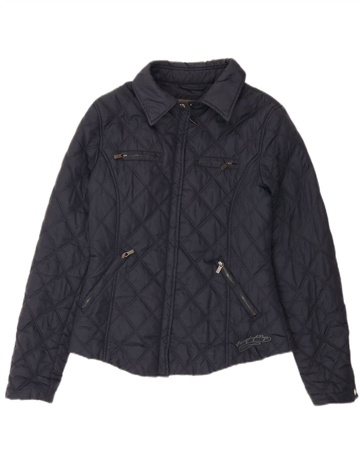 Murphy & Nye Chaqueta acolchada para mujer UK 10 Small Poliamida azul marino