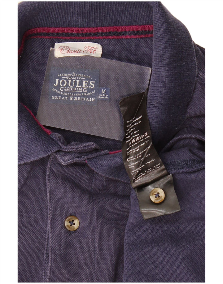 JOULES Polo de corte clásico para hombre de algodón azul marino medio