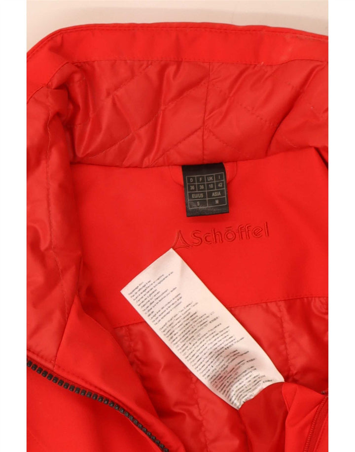 Schoffel Chaqueta Bomber para Mujer UK 10 Small Poliéster Rojo