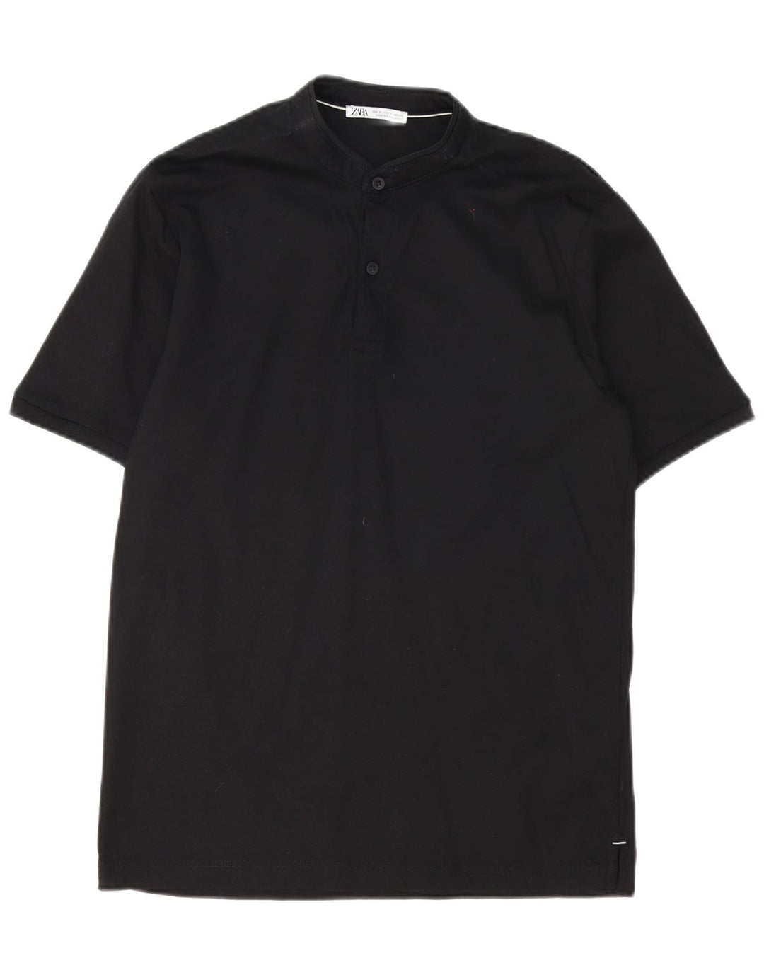 Zara Hombre Polo Polo Small Algodón Negro