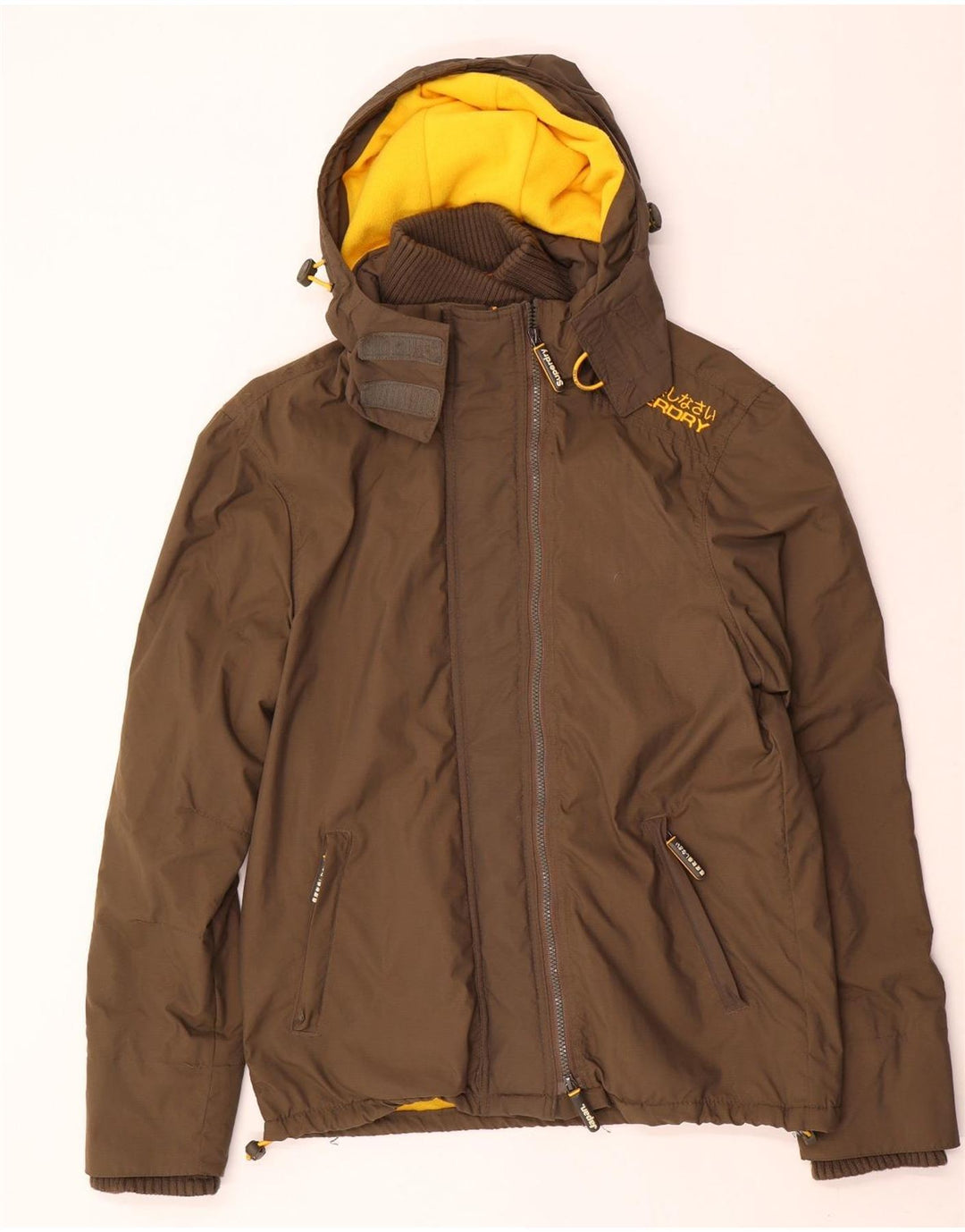 Superdry Chaqueta Cortavientos Gráfica para Mujer UK 46 Large Marrón