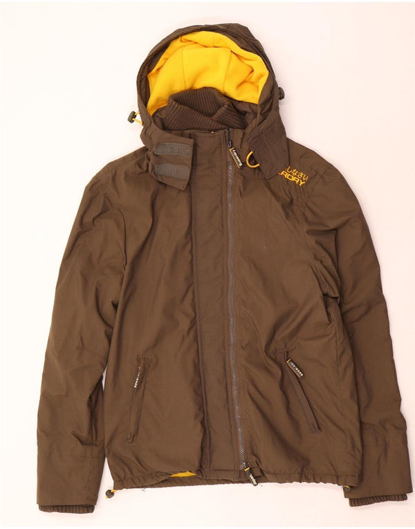 Superdry Chaqueta Cortavientos Gráfica para Mujer UK 46 Large Marrón