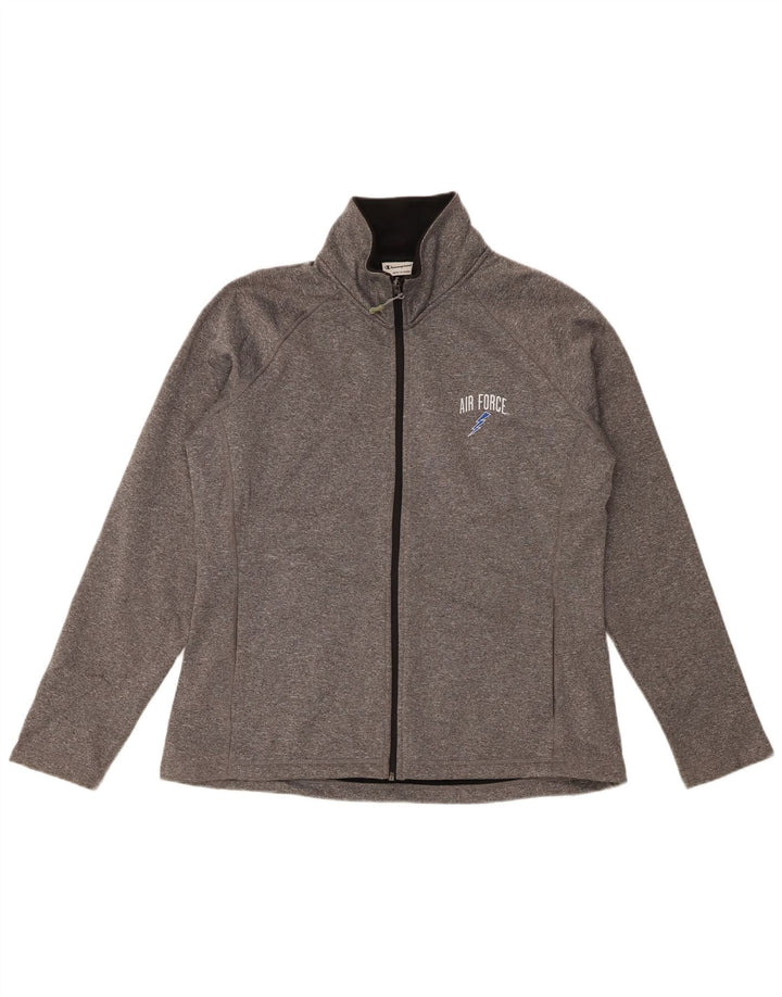 Champion Chaqueta de chándal para mujer UK 46 Poliéster moteado gris grande