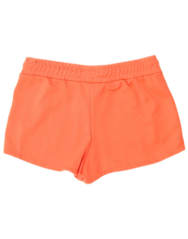 Nike Pantalones cortos deportivos gráficos para mujer UK 44 Poliéster naranja medio