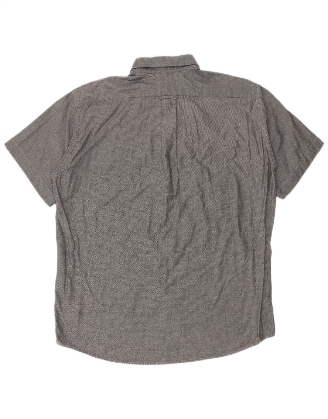 Camisa Lacoste Hombre Manga Corta Talla 41 Grande Gris Moteado