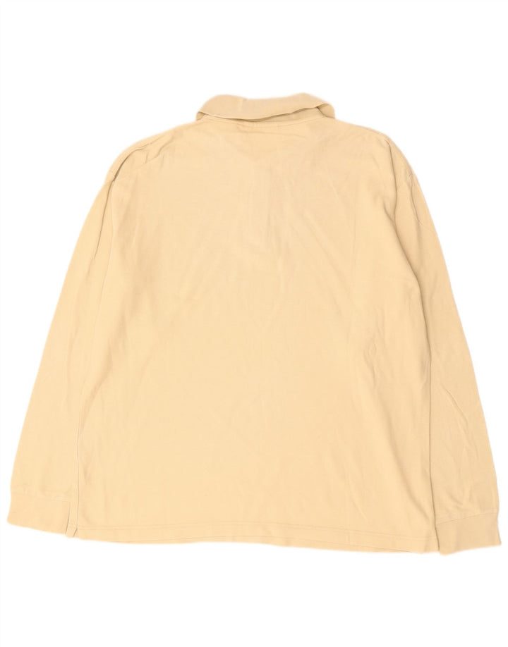 DIADORA Polo Manga Larga Hombre IT 50 Algodón Beige Medio