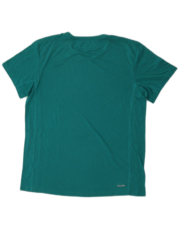 Adidas Hombre Climalite Camiseta Top XL Azul Poliéster