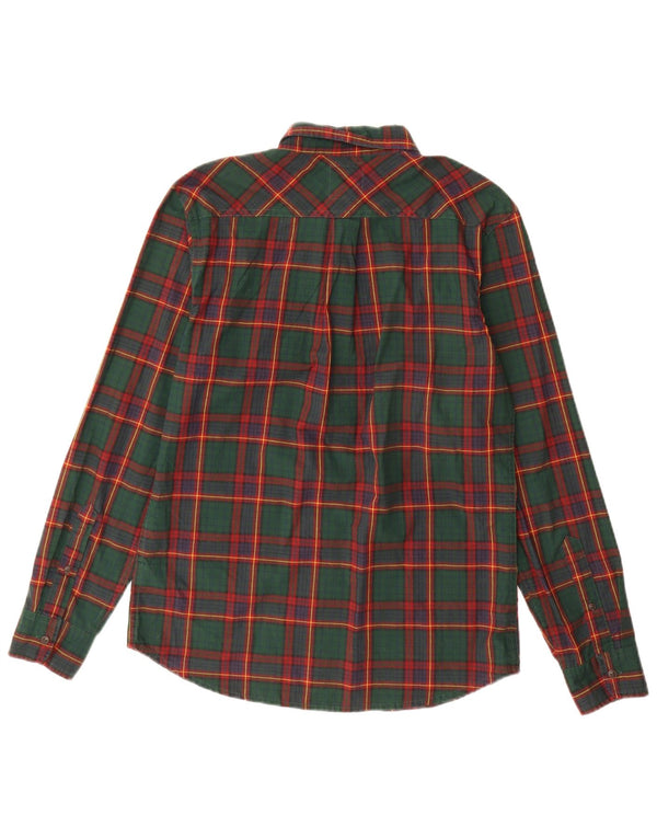 Camisa Levi's Hombre Pequeño Algodón A Cuadros Verdes