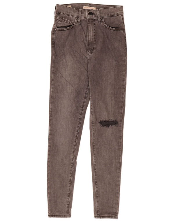 Levi's Mile High Jeans súper ajustados desgastados para mujer W28 L29 Gris