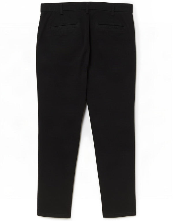 Pantalones chinos ajustados Benetton para mujer UK 12 Medium W32 L27 Algodón negro