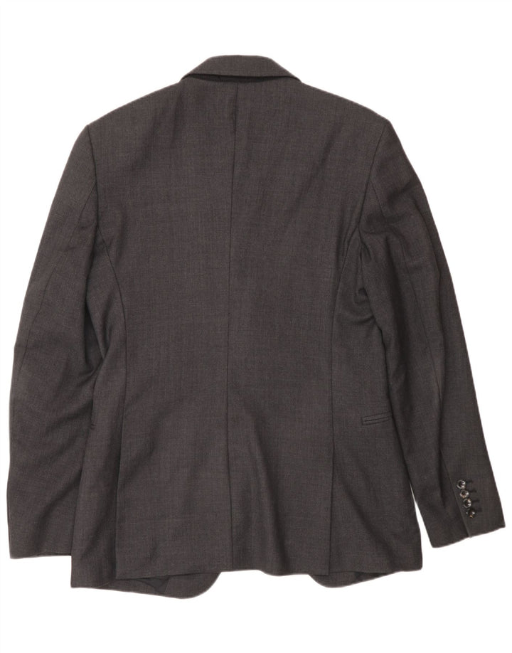Reiss Chaqueta tipo blazer con 1 botón para hombre UK 36 Small Grey