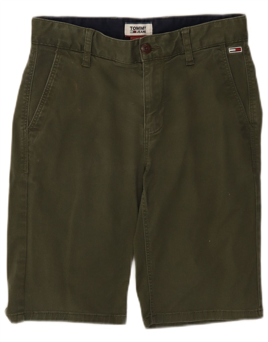 TOMMY HILFIGER Pantalones cortos chinos para mujer W28 Algodón caqui medio