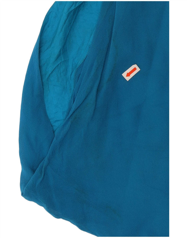 Stefanel Vestido de mujer de gran tamaño con hombros descubiertos, talla 8, color azul medio