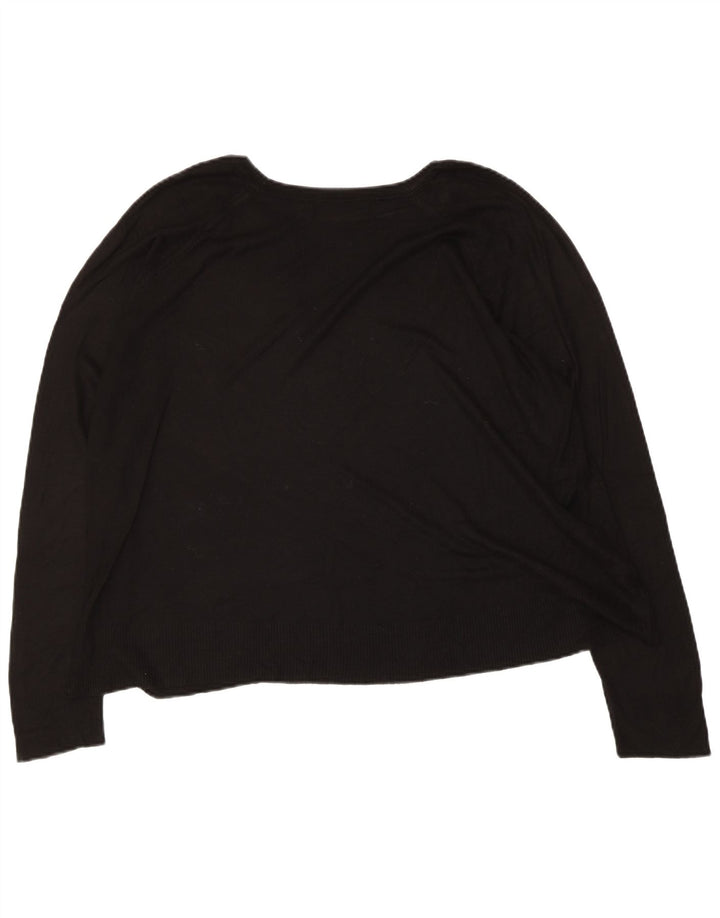 Zara - Jersey con cuello barco para mujer, talla 40, talla M, color negro