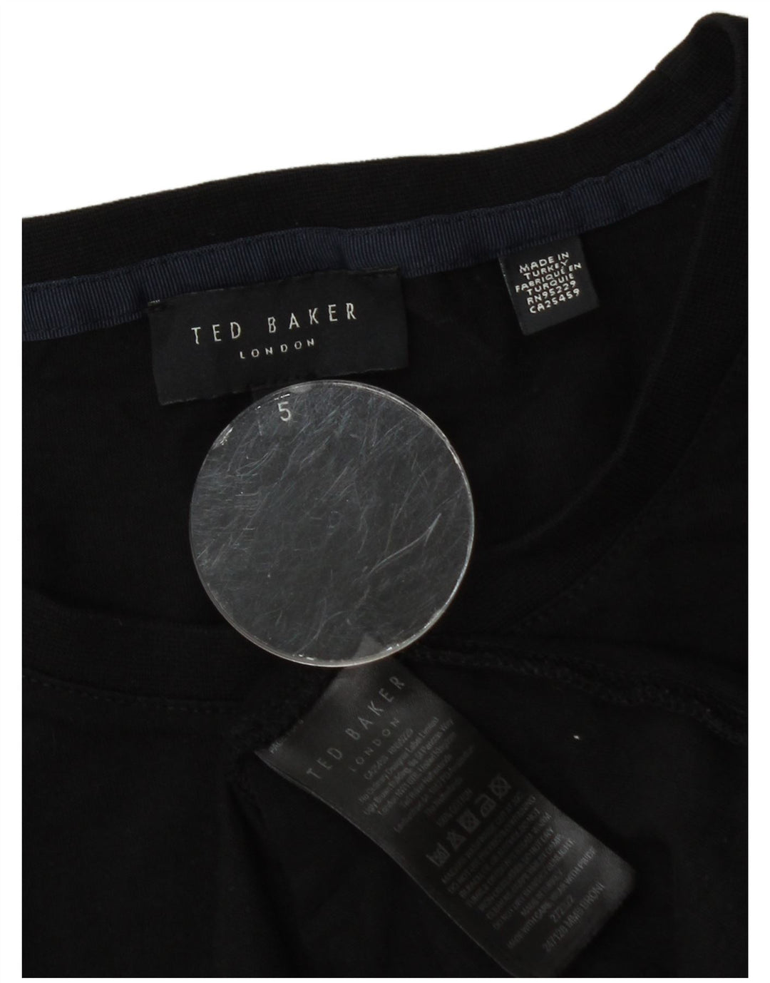 Ted Baker - Camiseta gráfica para hombre, talla 5 XL, algodón negro