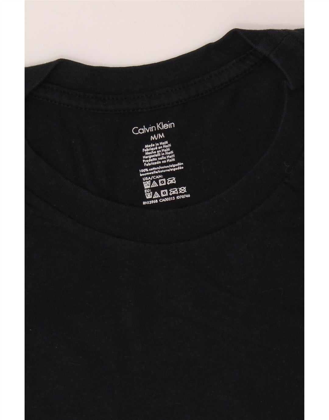CALVIN KLEIN Camiseta Hombre Top Medium Azul Marino Algodón