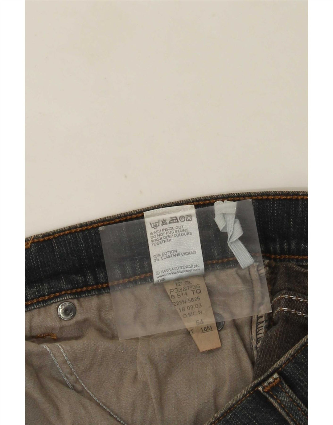 Marks & Spencer Vaqueros Bootcut para Mujer UK 40 Large W32 L31 Algodón Azul