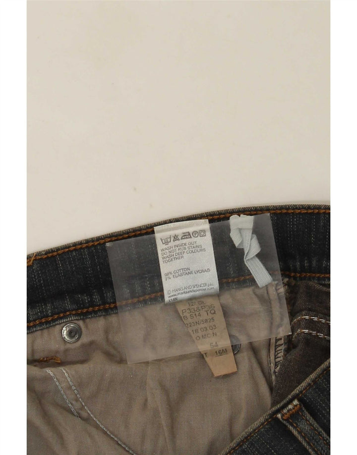 Marks & Spencer Vaqueros Bootcut para Mujer UK 40 Large W32 L31 Algodón Azul