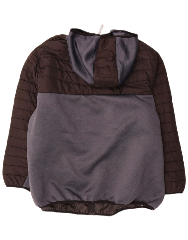 Jack & Jones Chaqueta acolchada con capucha para hombre UK 46 3XL Poliéster negro