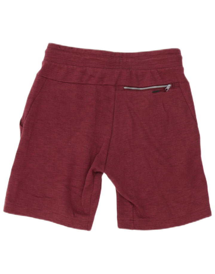 Pantalones cortos deportivos Nike para hombre de algodón burdeos medio