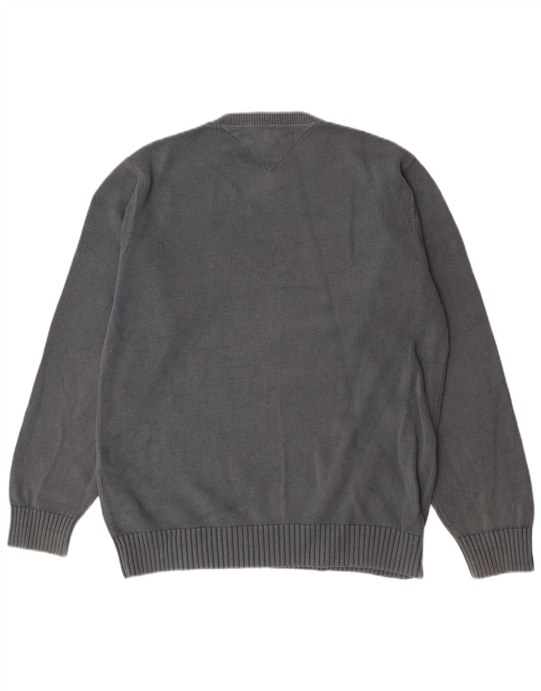 Tommy Hilfiger Jersey Regular Fit con Cuello Redondo para Hombre Algodón Gris Medio