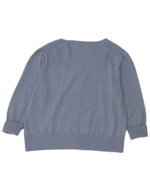 Marks & Spencer Suéter Cárdigan para Mujer UK 22 3XL Cachemira Azul