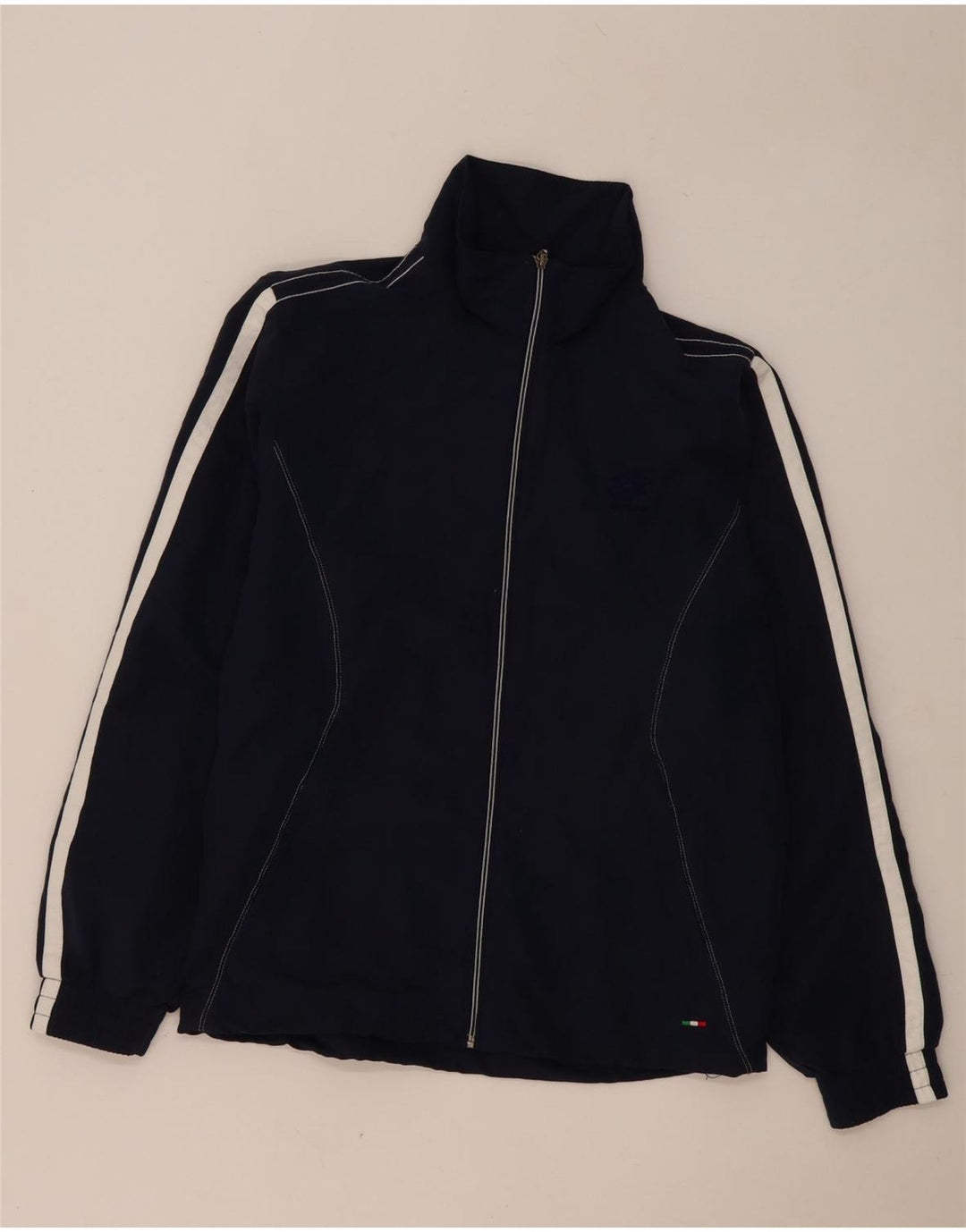 Lotto Hombre Chándal Top Chaqueta Small Azul Marino Colorblock