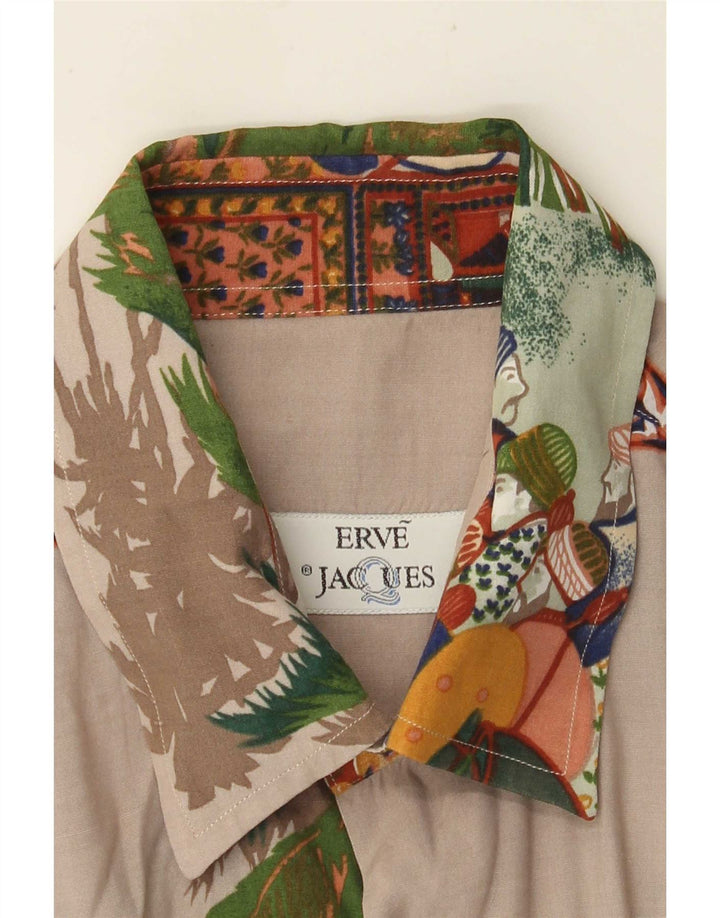 Erve Jaques Camisa gráfica de manga corta para hombre, talla grande, multicolor