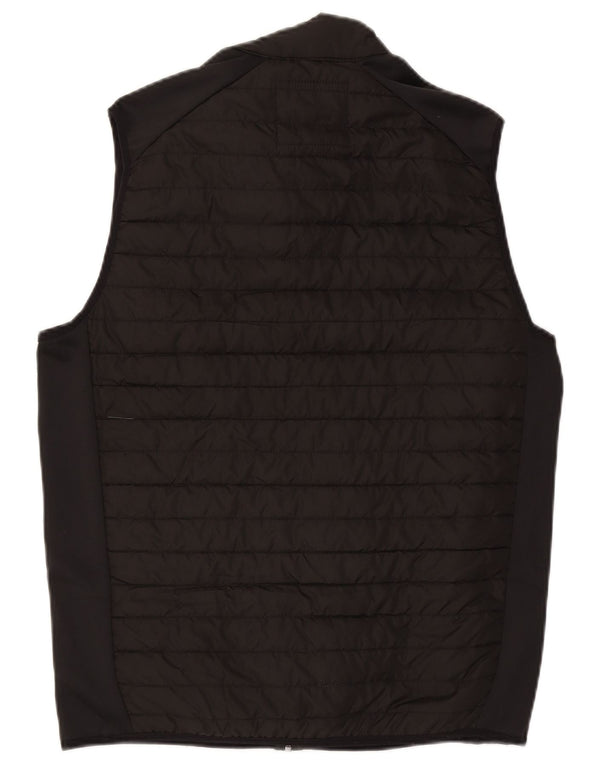 Jack & Jones Chaleco acolchado para hombre UK 40 Large Poliéster color negro