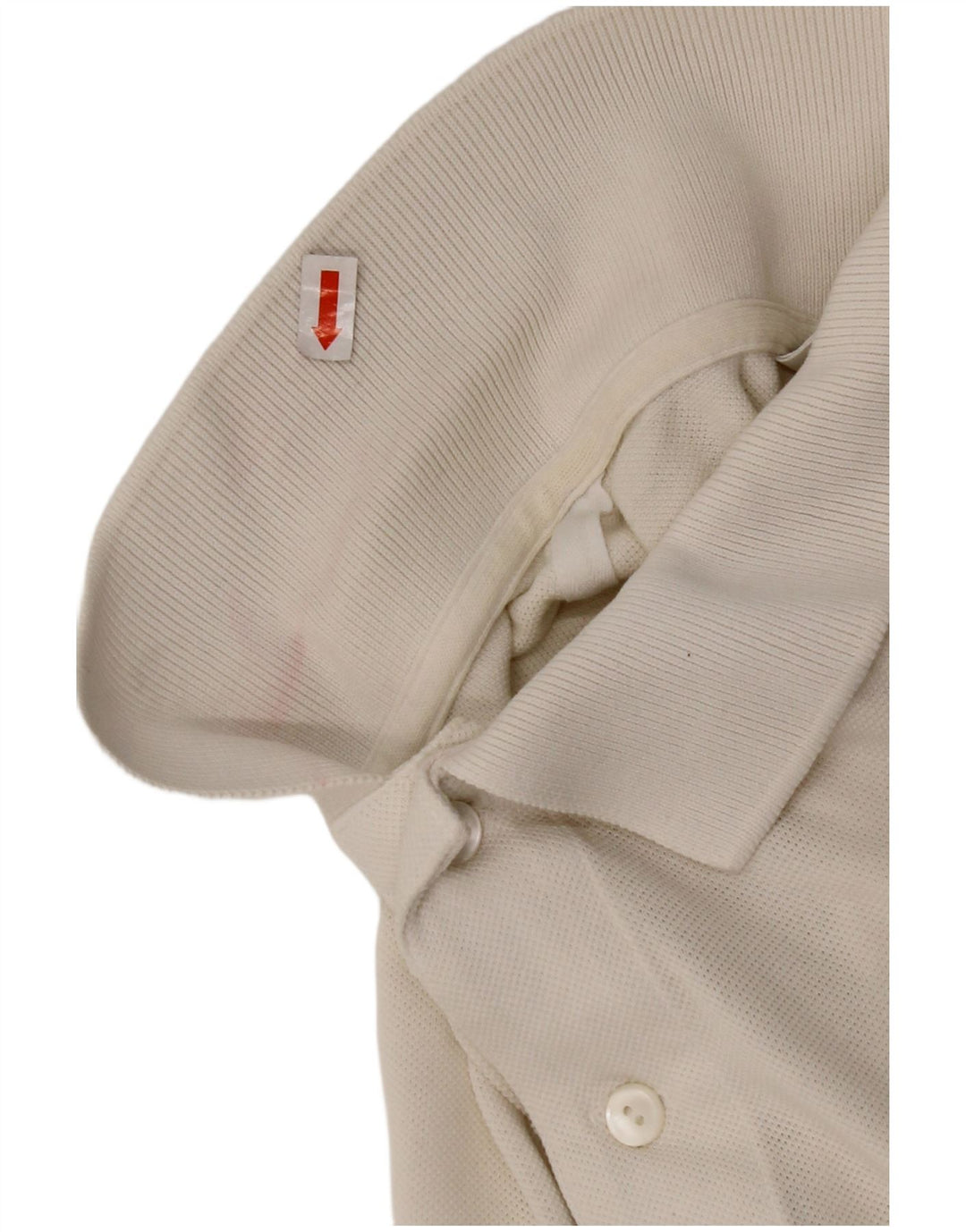 LACOSTE Polo para hombre talla 3 pequeño algodón blanco