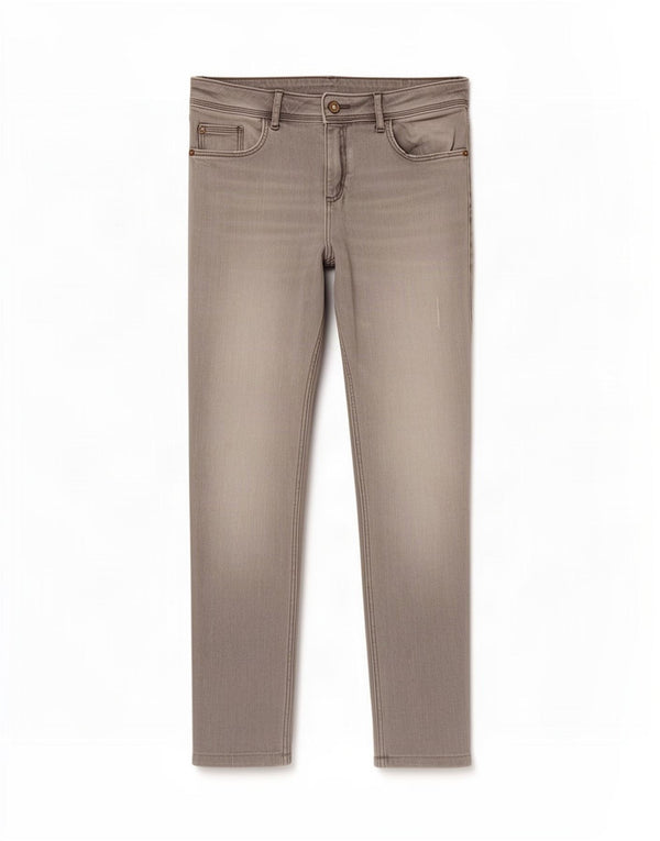 Zara Jeans Cortos Para Mujer EU 38 Small W28 L24 Gris