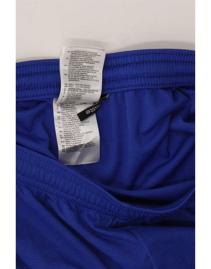 Adidas - Pantalones cortos deportivos Climalite para mujer, talla 10, poliéster azul pequeño