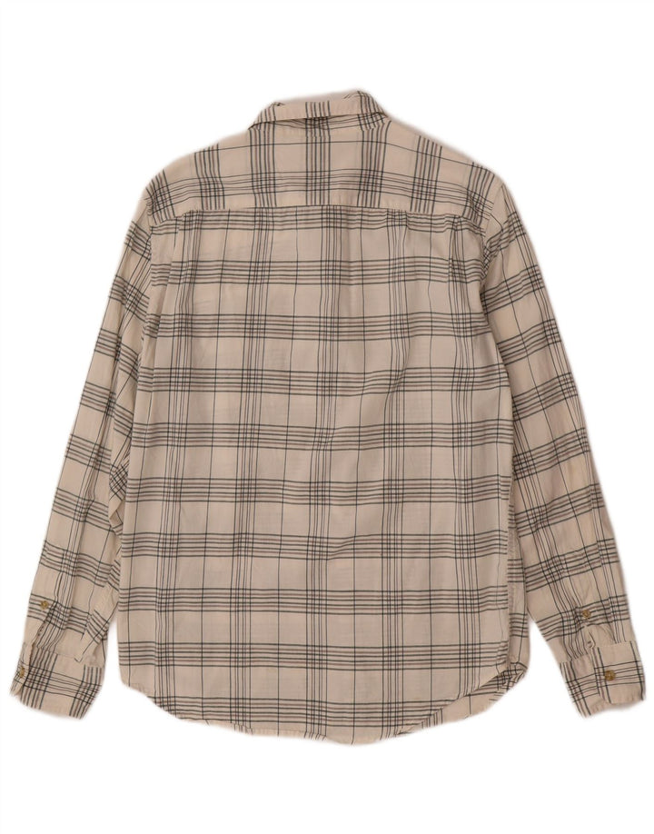 Camisa estándar Levi's para hombre de algodón a cuadros beige pequeño