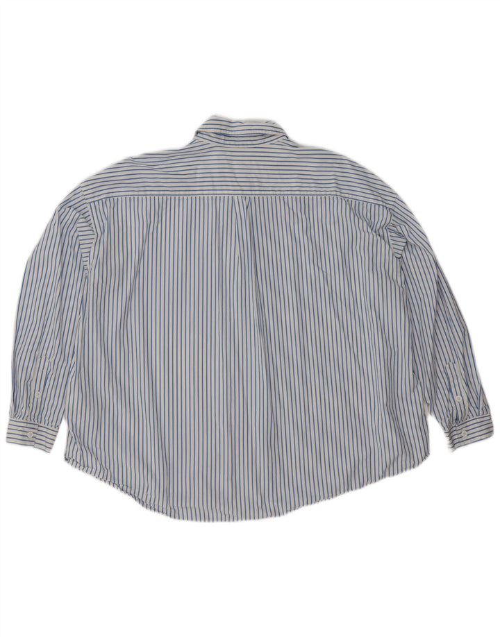 Levi's Camisa extragrande para mujer UK 44 Algodón a rayas azul medio