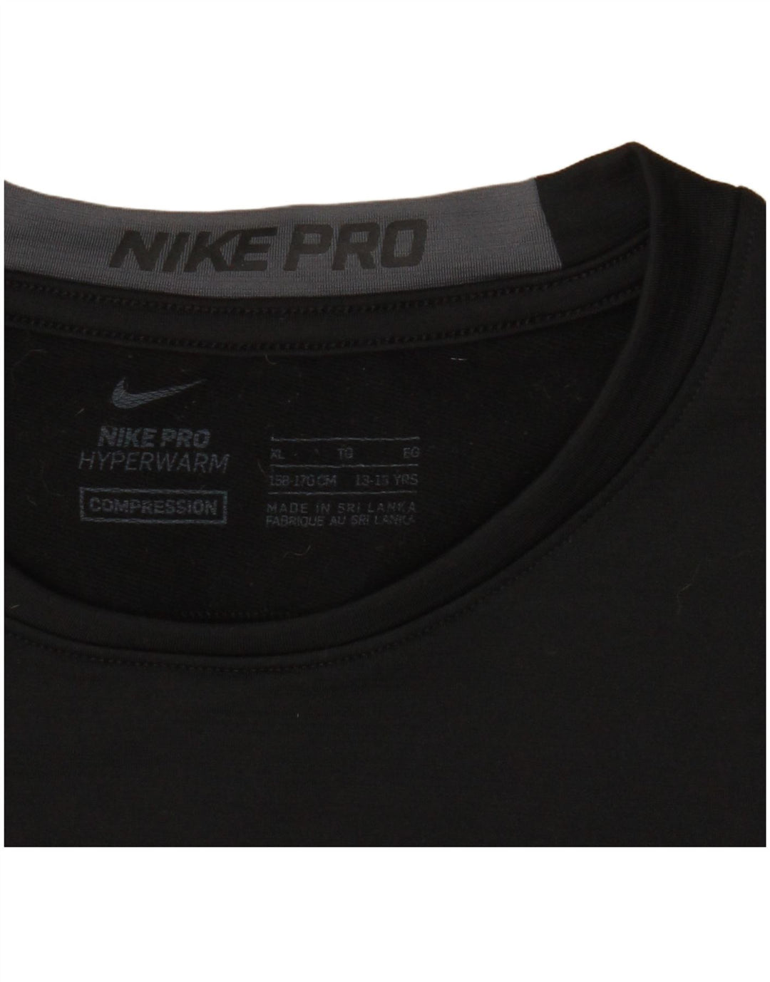 Nike Camiseta gráfica de manga larga para niños 13-14 años XL Negro