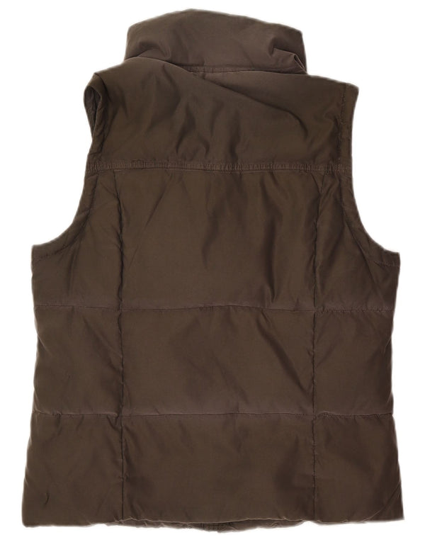 Abercrombie & Fitch Chaleco acolchado para mujer UK 44 Grande Caqui Poliéster
