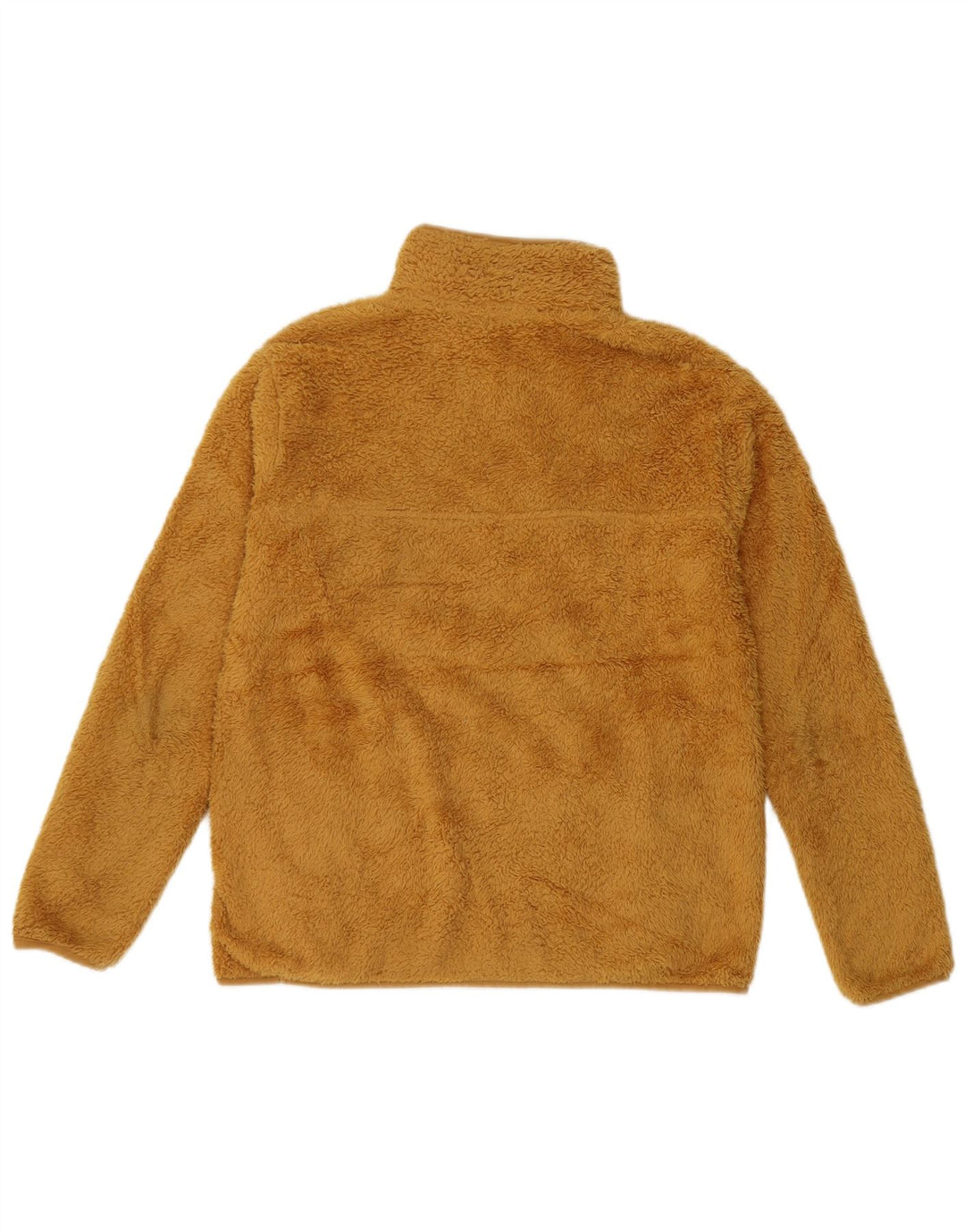 Eddie Bauer Jersey de forro polar con cuello y cremallera para mujer UK 10 Small Yellow Poliéster