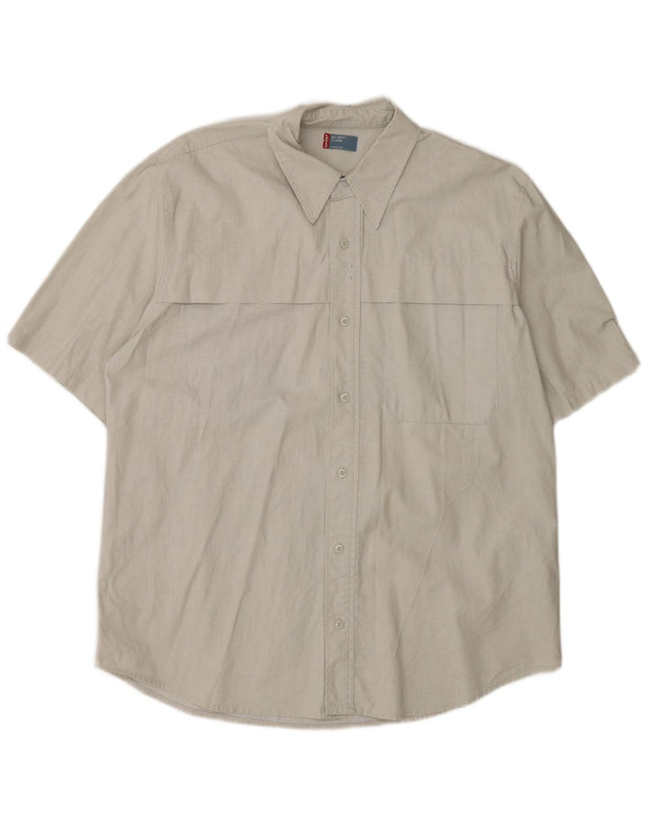 LEVI'S Camisa Manga Corta Hombre XL Lino Gris