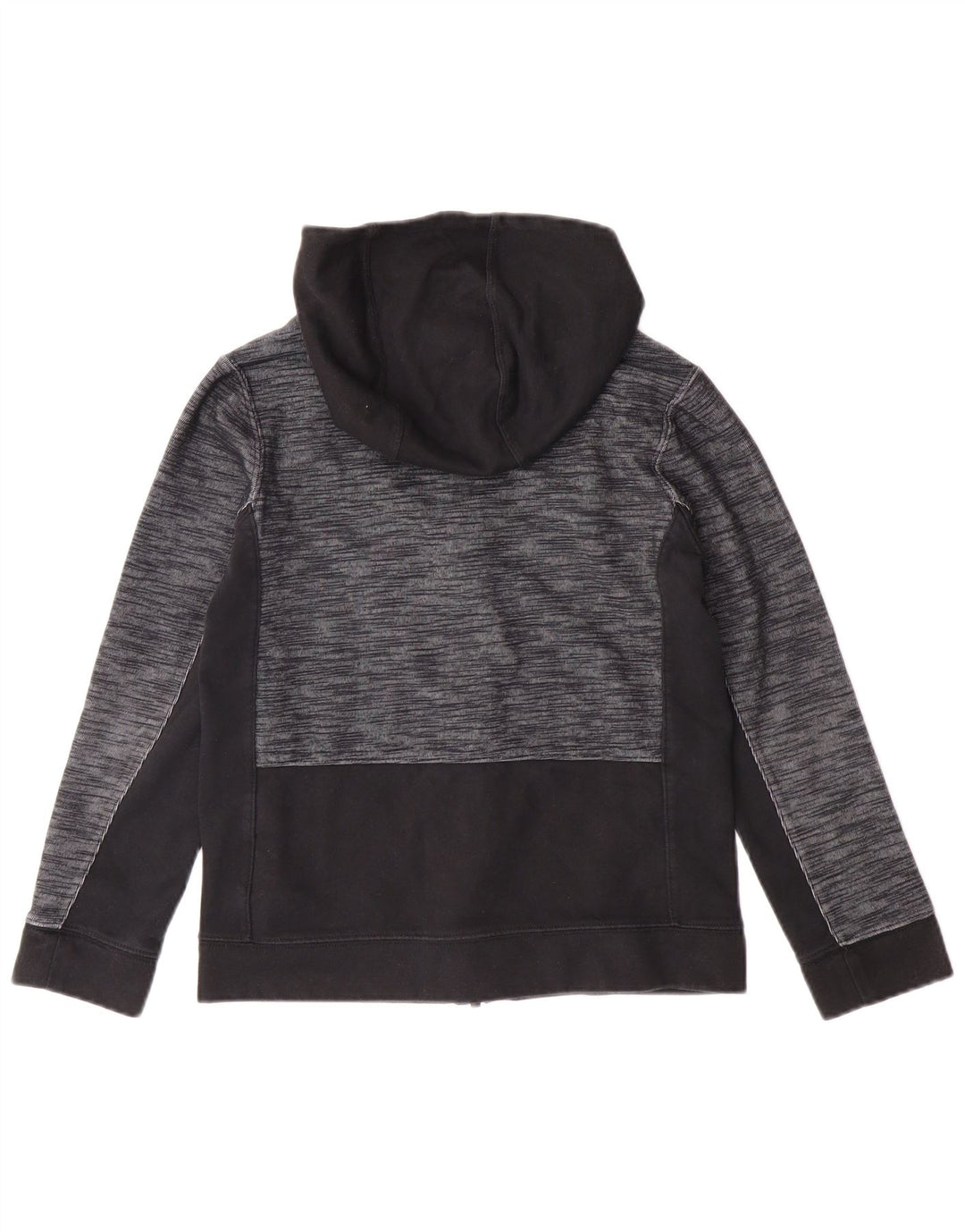 NIKE Sudadera con capucha y cremallera para niños 10-11 años Mediana Algodón color block negro