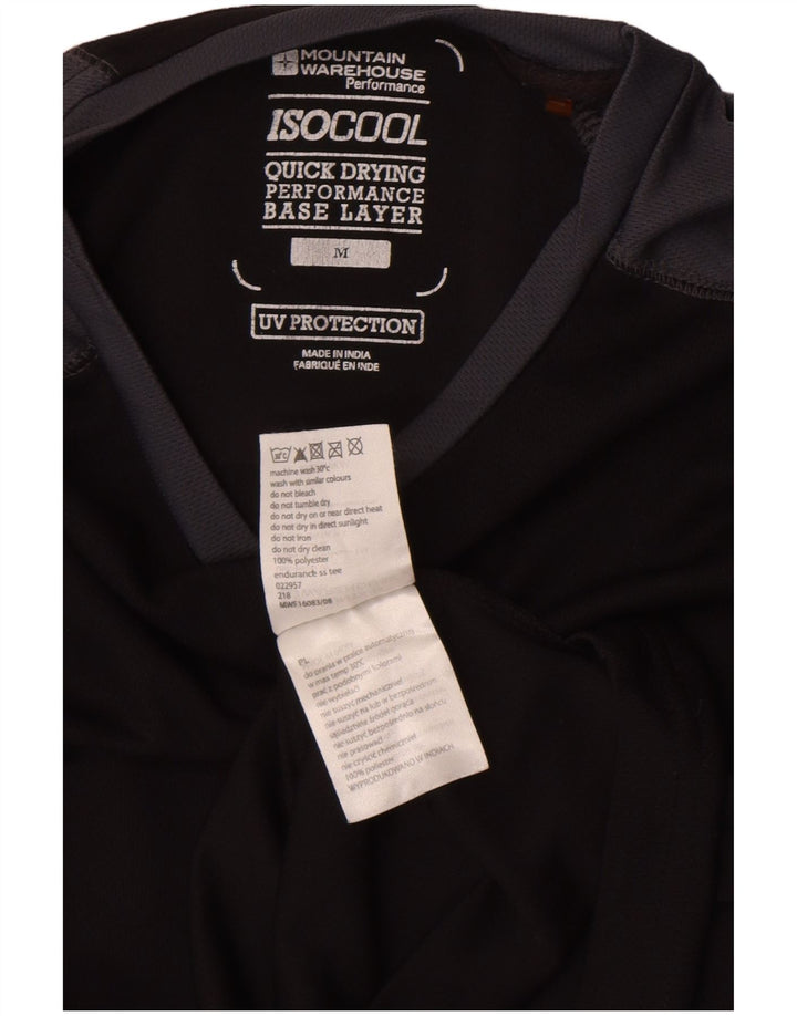 Camiseta IsoCool para hombre de Mountain Warehouse Camiseta con bloques de color negro mediano