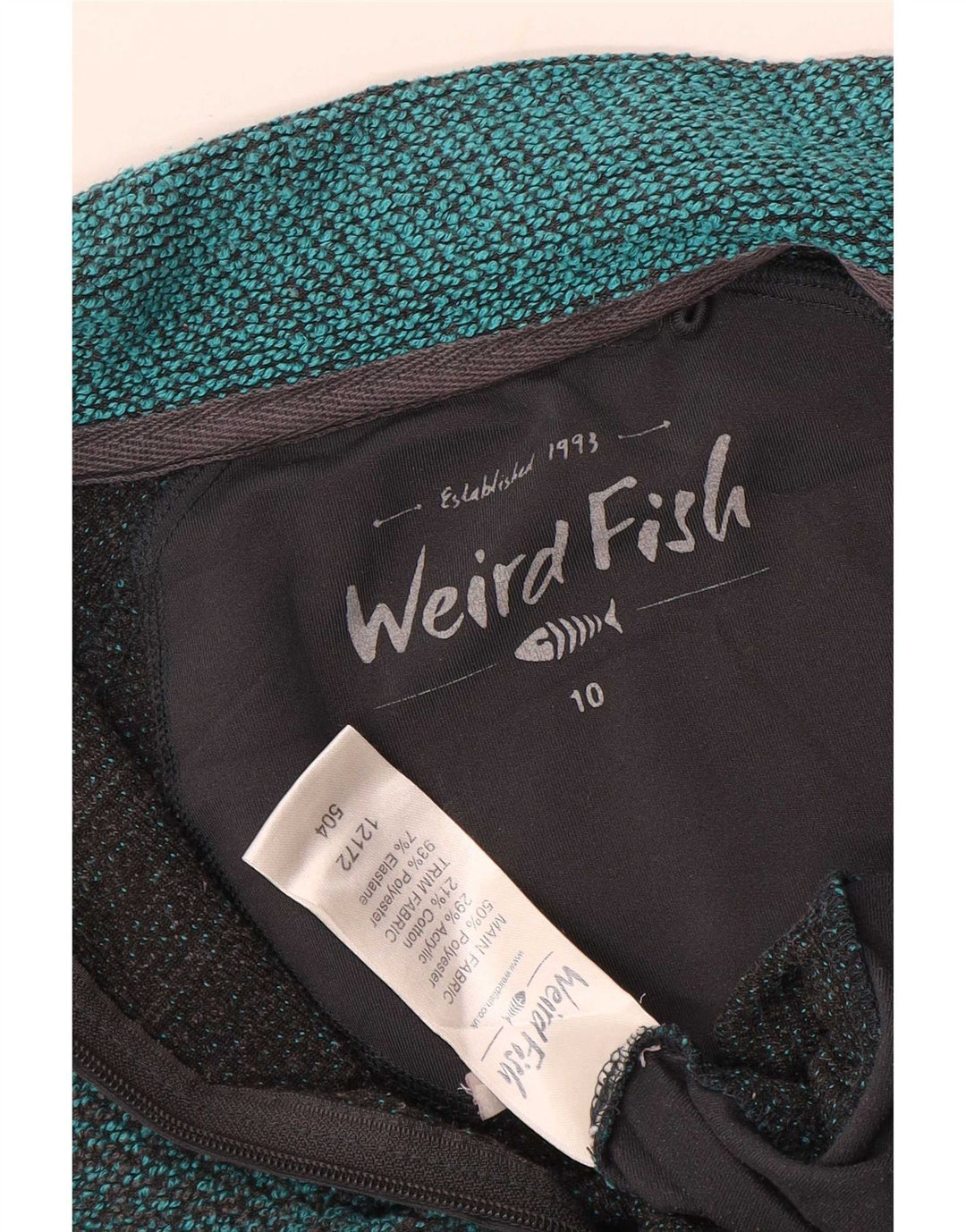 Weird Fish - Chaqueta de chándal para mujer, talla 40, color azul pequeño