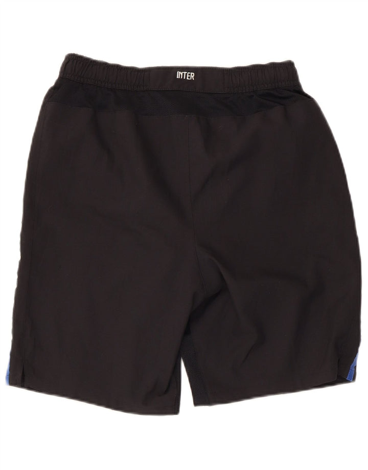 Nike Inter Milan - Pantalones cortos deportivos para hombre, talla pequeña, color negro
