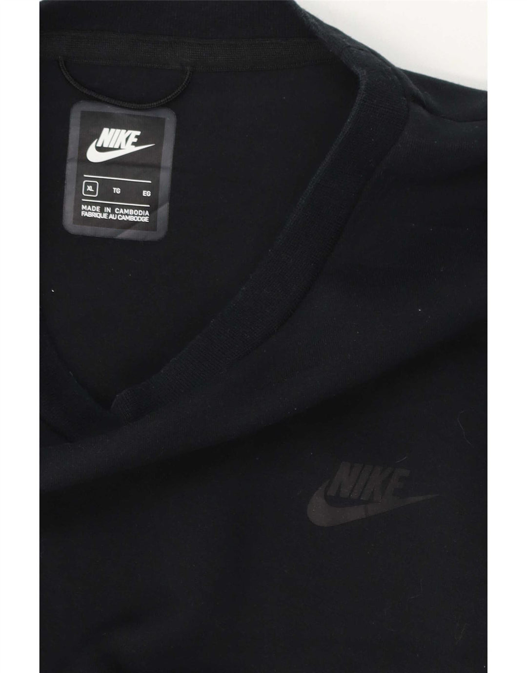 Camiseta Nike Hombre Manga Larga XL Azul Marino