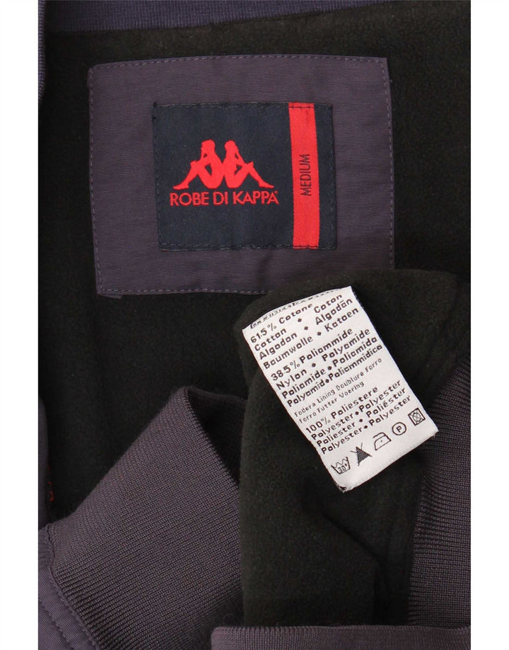 Kappa Chaqueta Bomber para Hombre UK 38 Medium Azul Marino Algodón